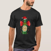 私がビールサンタすてきハット皮肉なクリスマスを得るとして Tシャツ (正面)