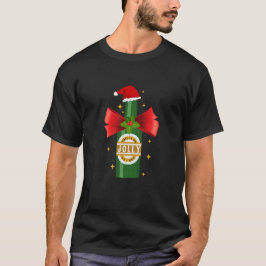 私がビールサンタすてきハット皮肉なクリスマスを得るとして Tシャツ