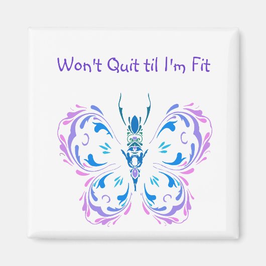 私がフィットやめするまでは、フィットネスバタフライ変更 マグネット (正面)