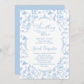 私がブライダルする前に何か青 招待状 (正面/裏面)