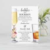 私がブライダルシャワーする前にピンクバブル&バーボン 招待状 (スタンド正面)