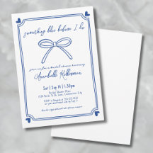 私がブライダルシャワーする前に何か青いお洒落もの