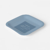 私がブライダルシャワーする前に何か青いスタイリッシュもの ペーパープレート (傾斜あり)