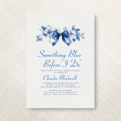 私がブライダルシャワーする前に何か青いフランスのもの 招待状