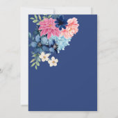 私がブライダルシャワーする前に何か青 招待状 (裏面)