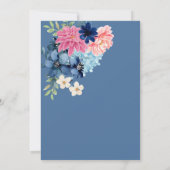 私がブライダルシャワーする前に何か青 招待状 (裏面)