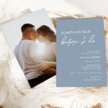 私がブライダルシャワーする前に何か青