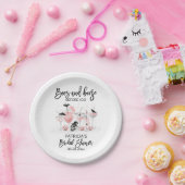 私がブライダルシャワーする前に酒と酒 ペーパープレート (パーティー)