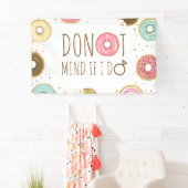 私がブライダルシャワーの旗の印をすればドーナツ心 横断幕 (インサイチュ)