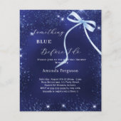 私がブライダルシャワーを弓をする前に何か青い (正面)