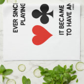 私がブリッジ遊ユーモアことわざを始めて以来 キッチンタオル (折り畳み)