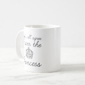 私がプリンセス コーヒーマグカップ (正面左)