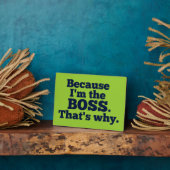 私がボスだから。 フォトプラーク (側面)