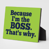 私がボスだから。 フォトプラーク (側面)