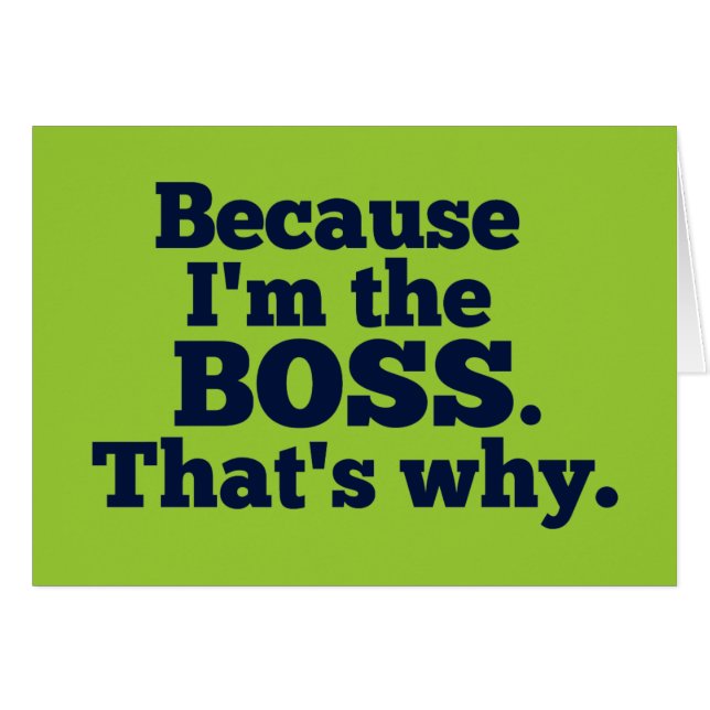 私がボスであるので、そういうわけで。 (正面横)