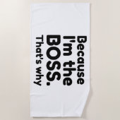 私がボス ビーチタオル (正面)