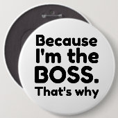 私がボス 缶バッジ (正面&裏面)