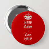 私がボタンをかけるのを救済してもいい平静を保って下さい 缶バッジ (正面&裏面)