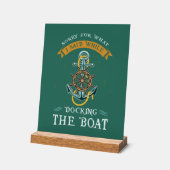 私がボートをドッキングしている間に言ったことをごめんなさい アクリルサイン (傾斜)