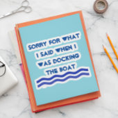 私がボートを置いて言ったことを後悔する シール