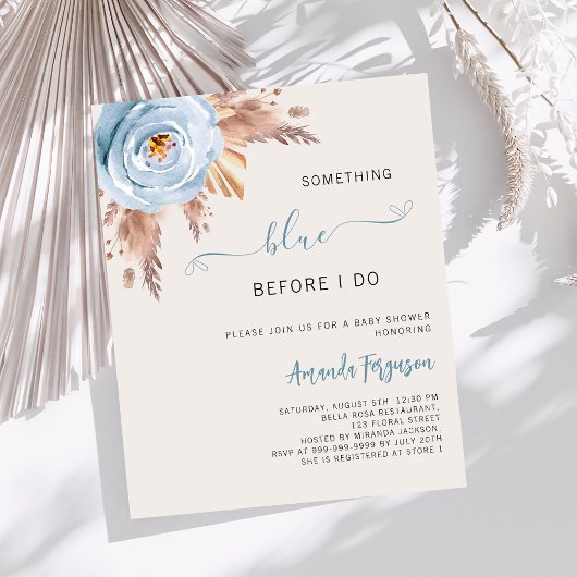 私がボーホブライダルシャワーをする前に何か青い