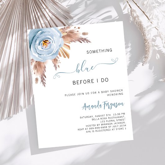 私がボーホブライダルシャワーをする前に何か青い