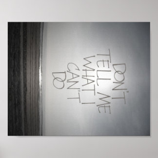 私がポスターを作れないことを言うな ポスター