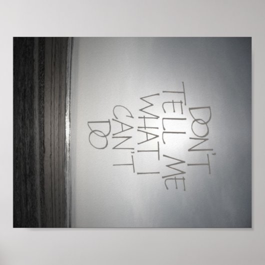 私がポスターを作れないことを言うな ポスター (正面)