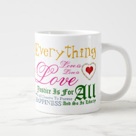 私がマグに信じる何を ジャンボコーヒーマグカップ