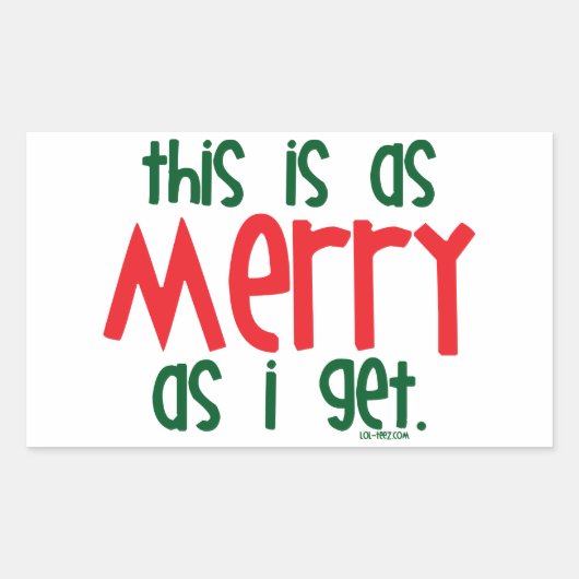 私がメリー得る限り 長方形シール (正面)