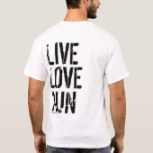 私がメンズ基本的なティー-軽いワイシャツできるのでI走られる Tシャツ (裏面)