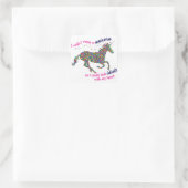 私がユニコーンだったら…四角ステッカー スクエアシール (バッグ)