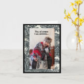 私がユーモアのある運動している証拠 カード (黄色い花)