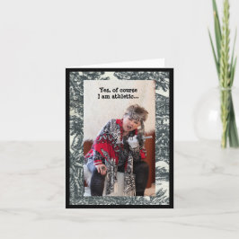 私がユーモアのある運動している証拠 カード