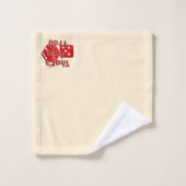 私がラスベガス転がのサイコロ バスタオルセット (ウォッシュタオル)