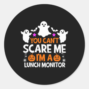 私がランチモニターのハロウィーンだって怖がらせないわ ラウンドシール