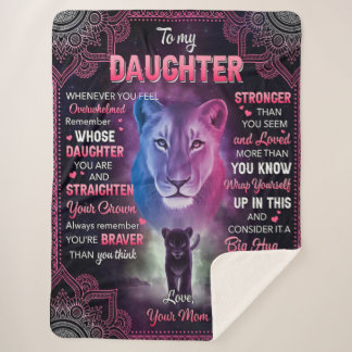 私がリオ感じンママを娘に圧倒するたびに シェルパブランケット