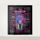 私がリオ感じンママを娘に圧倒するたびに タペストリー (正面)