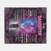 私がリオ感じンママを娘に圧倒するたびに フリースブランケット (正面(横))