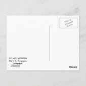 私がリードし後を追てはならないかもしれない ポストカード (裏面)