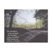 私がリードし後を追てはならないかもしれない