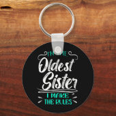 私がルールを作る姉さんおもしろい兄弟姉妹 キーホルダー (正面)