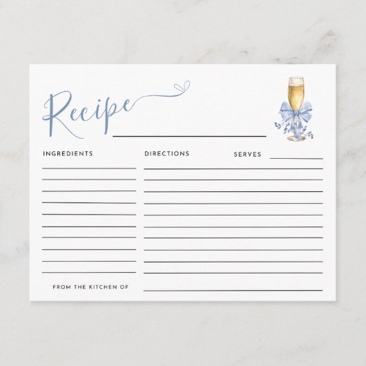 私がレシピする前に エンクロージャーカード (正面)