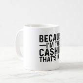私がレジだから コーヒーマグカップ (正面左)