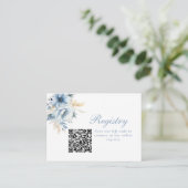 私がレジストリを行う前に何か青結婚いフローラ エンクロージャーカード (スタンド正面)