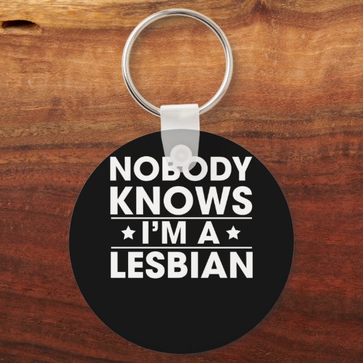 私がレズビアンだって誰も知らない キーホルダー (正面)
