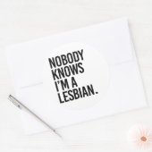 私がレズビアンだって誰も知らない ラウンドシール (封筒)