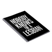 私がレズビアンのゲイプライドLBGTだって誰も知おもしろいらない ノートブック (右側)