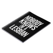 私がレズビアンのゲイプライドLBGTだって誰も知おもしろいらない ノートブック (左側)