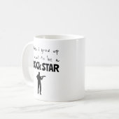 私がロックスターのコーヒーマグを育てる時 コーヒーマグカップ (正面左)